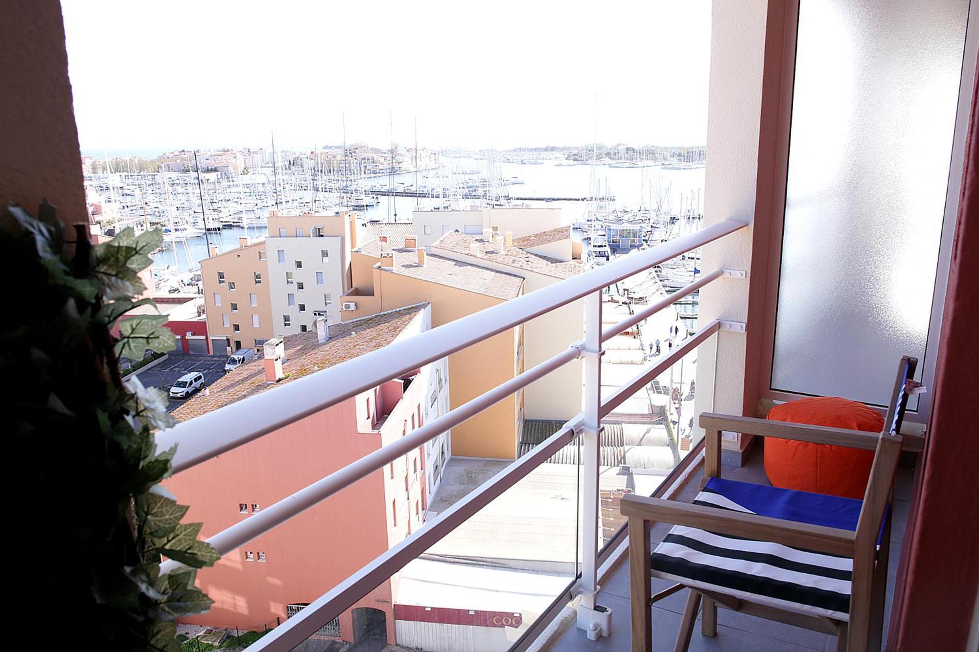 Centre Port,Vue Panoramique,Clim,Balcon,Wifi Lägenhet Agde Exteriör bild