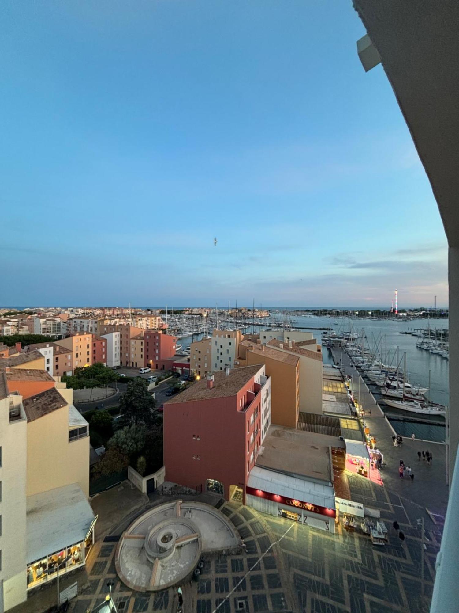 Centre Port,Vue Panoramique,Clim,Balcon,Wifi Lägenhet Agde Exteriör bild